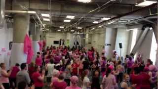 Zumba Gangnam style taught by rugby players & Emily @ Party in Pink Dunedin