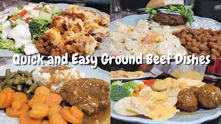 Quick Easy Ground Beef Dishes | Bubble Up Pizza Bake | Crockpot Salisbury Steak | Amish Pasta Salad