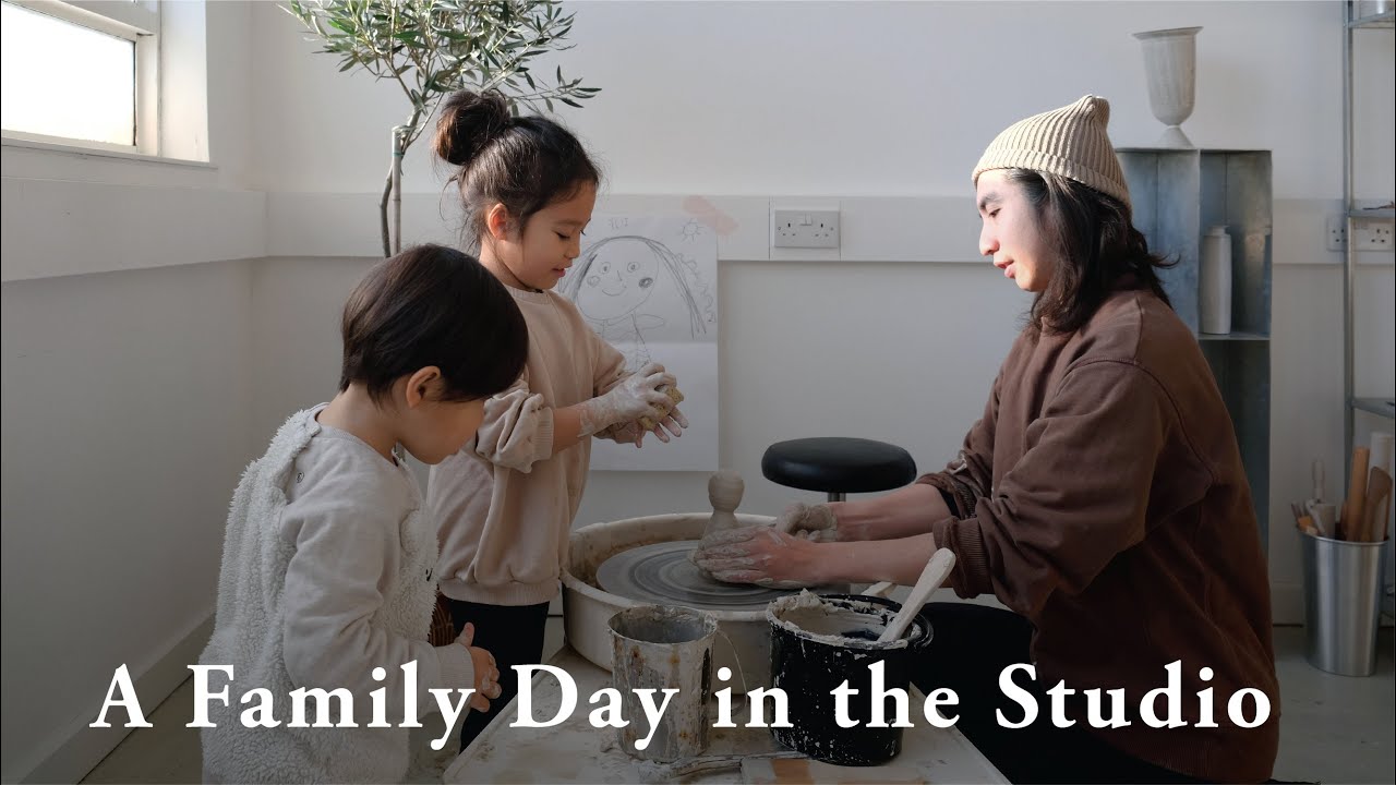 09 Studio Vlog | A Family Day in the Studio | Kids Pottery Moments ...