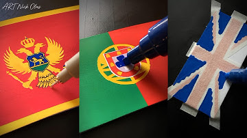 EUROPEAN Flags Drawing Collection 🇪🇺 PART 2