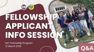 2026 RAY Fellowship Info Session | Q&A | March 12, 2026