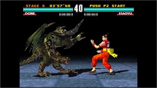 True Ogre vs Ling Xiaoyu (Hidden Boss) Tekken 3