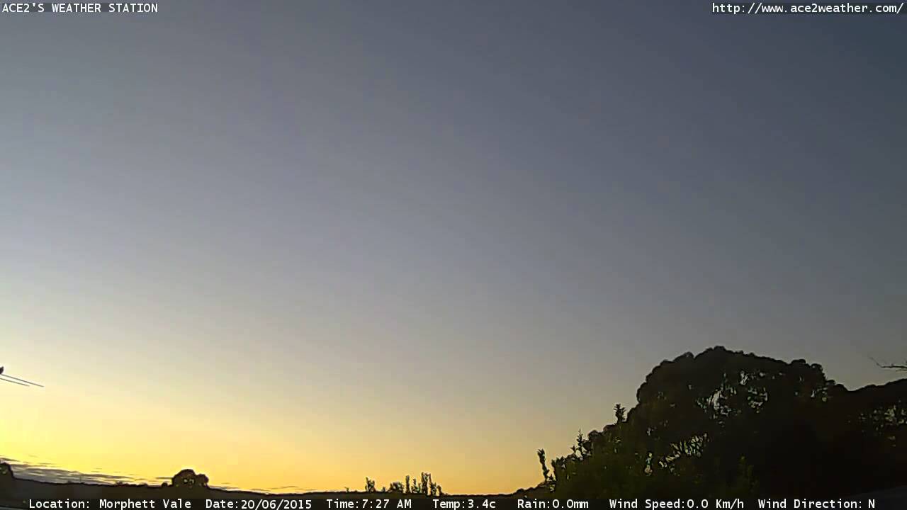 SunRise Adelaide time Lapse Sat 20 06 2015 YouTube