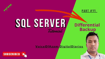 DIFFERENTIAL BACKUP || MS SQL SERVER BANGLA TUTORIAL SERIES || PART-11