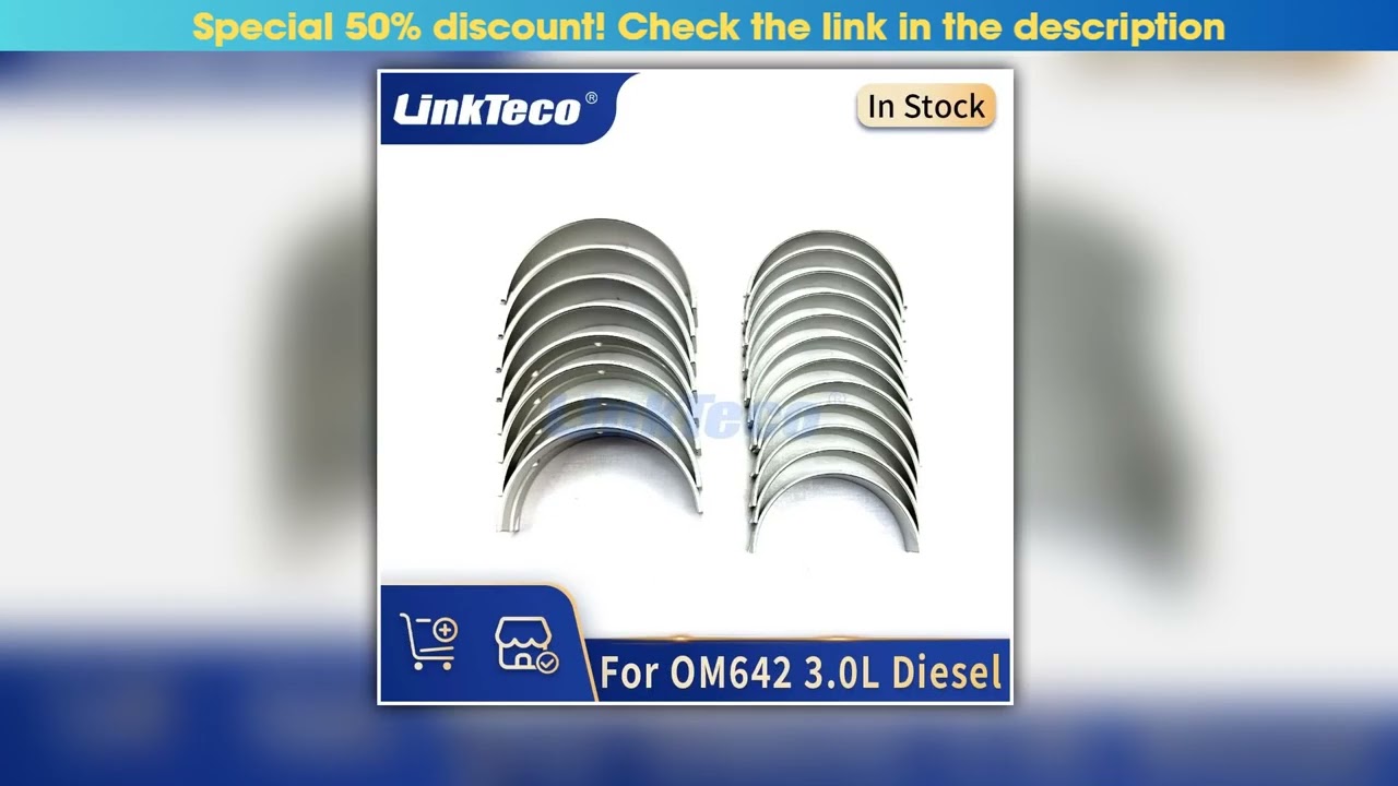 STD 025 05 Engine parts Main Connecting Rod Bearings set kit fit 30 L Diesel OM642 0520 For