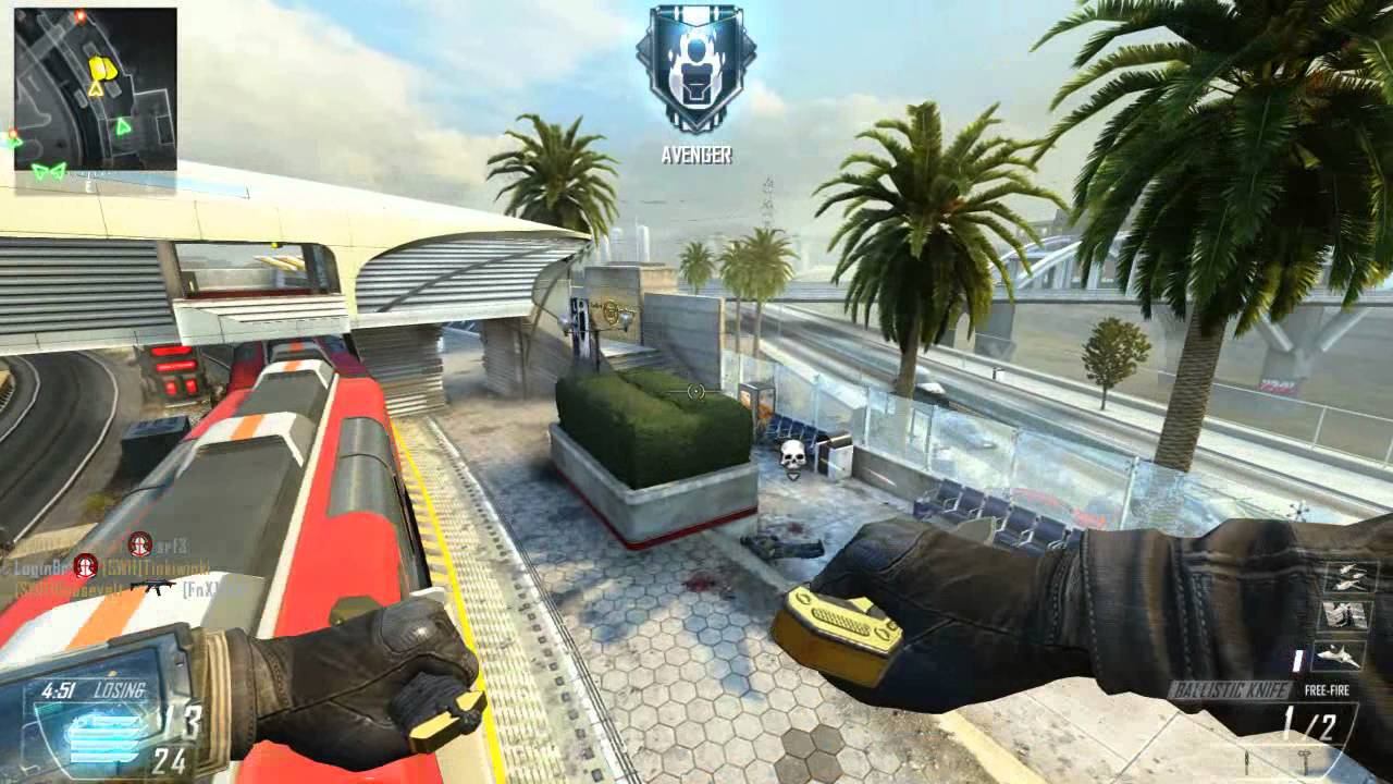 BO2 Triple Kill Ballistic Knife Gold YouTube