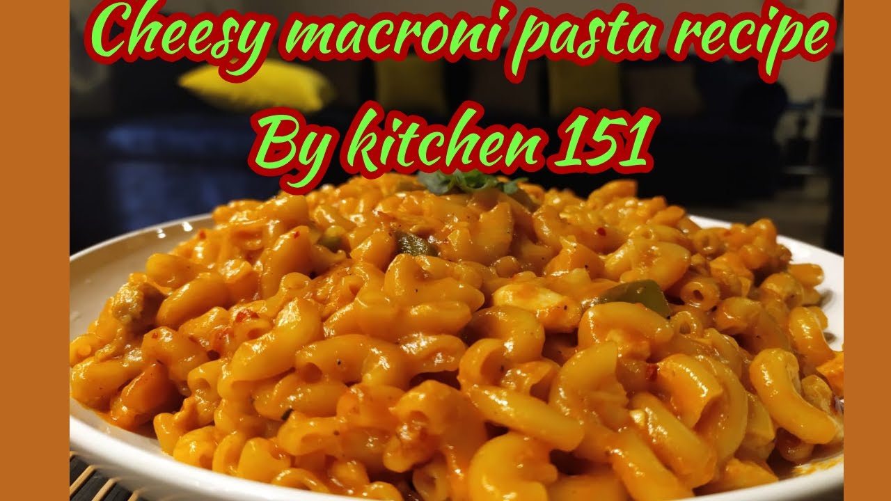 Cheesy Red Sauce Macaroni Pasta Kids Lunch Box Iftar Recipe Red