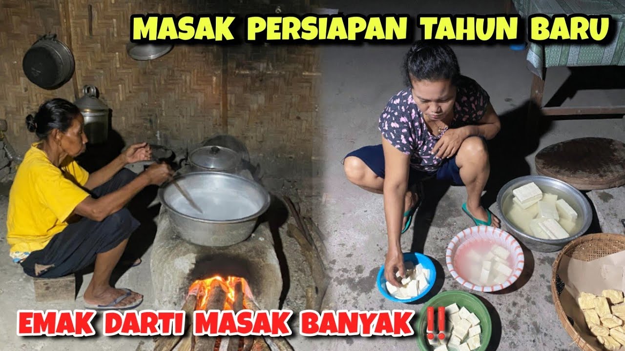 Emak Darti masak persiapan tahun baru 2026 ‼️ Rukun bersama tetangga