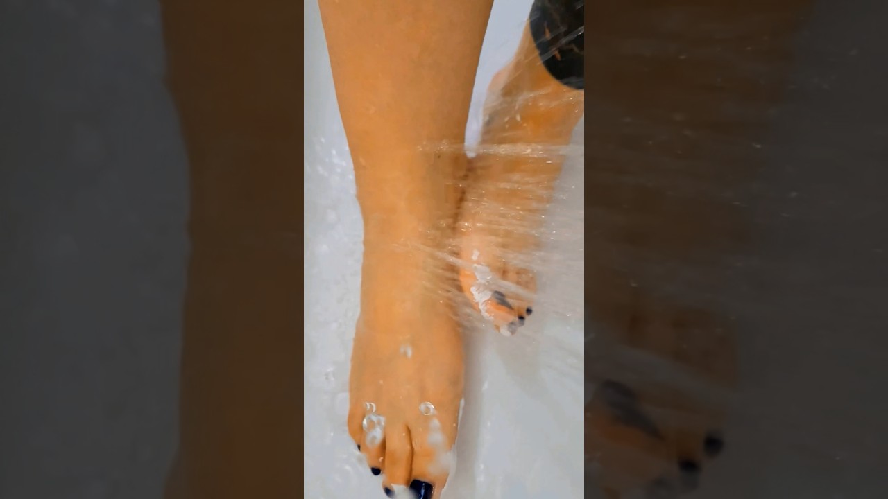 Foot Cleaning After Paint Session ASMR