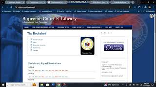 How to look for the Original Case in the SC e-Library using GR Number