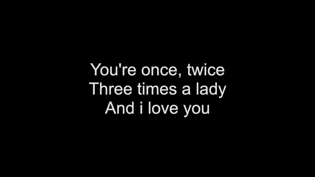 Three Times A Lady Hd With Lyrics Lionel Richie Commodores Cover By Chris Landmark Youtube