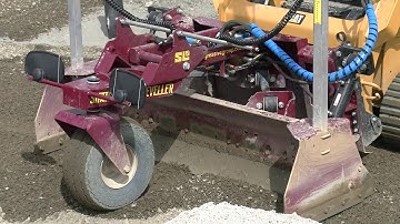 SharpGrade Compact 1.8DGR laser grader on Cat239D