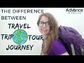 Travel, Trip, Journey and Tour | Engish for Tourism