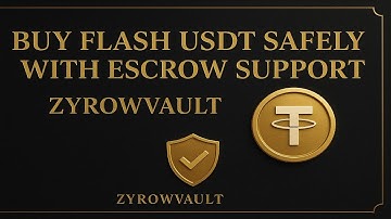 Buy Flash USDT Safely with Escrow Support  ZyrowVault (2025)