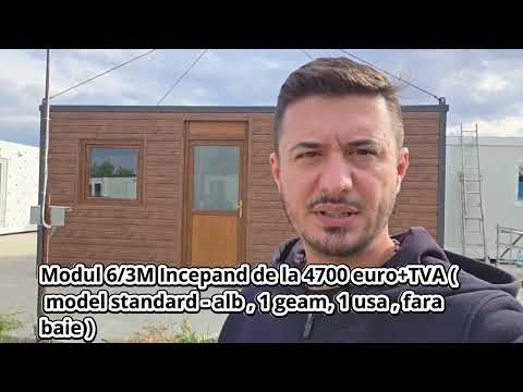 Cât costă o mini-casă complet utilată? Vezi diferența între standard și complet! Modul 6/3m - 18mp