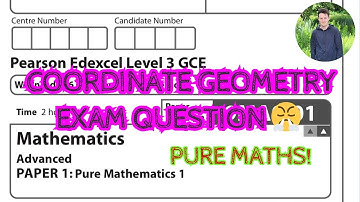 ‼️ COORDINATE GEOMETRY, Circles and Perpendicular lines Exam Question! A Level Maths 2024 Revision
