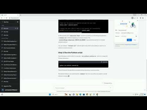 Running a process