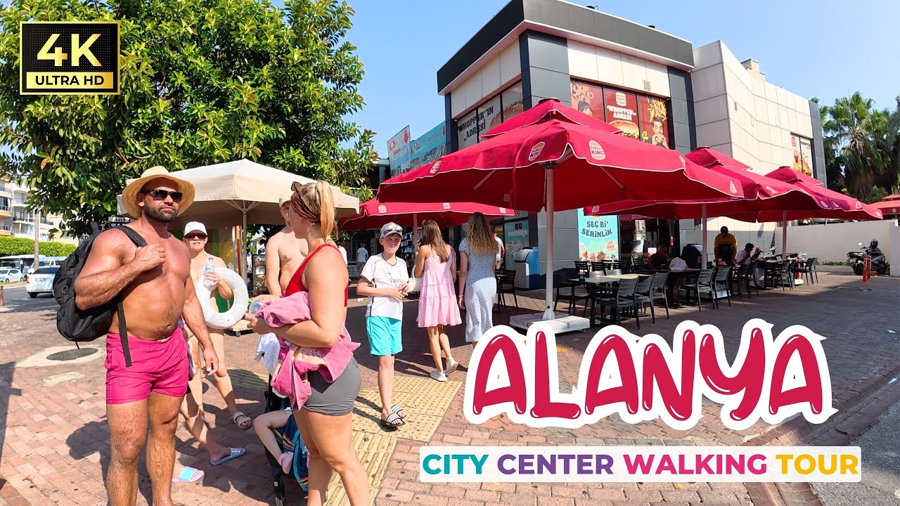 Alanya City Center Walking Tour | Antalya Turkiye | July 27, 2025 [4K HD/60 fps]