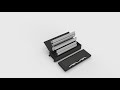 How to Assemble the Aurora 40" Backlit SEG Banner Stand with TV Bracket and Shelf | Displayit Thumbnail