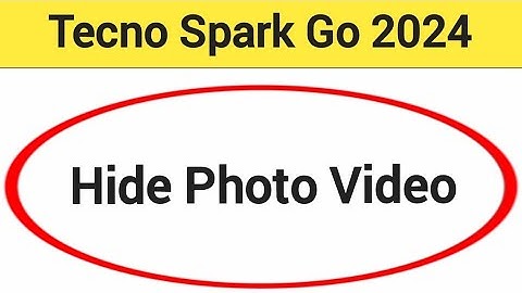 HOW TO HIDE PHOTO VIDEO, Tecno Spark go 2024 me Photo and video chhipaye, photo hide kaise kare
