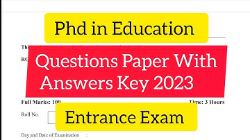 Phd in Education Question paper 2023 ll RGUCET 2023 ll Answer key ll  l CUET Phd Education QP 2023