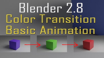 Animate Color Change (color swap) Transitions in Blender 2.8 - Beginner Tutorial