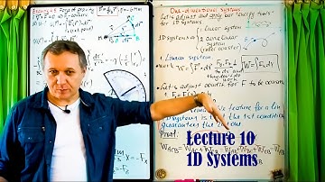 Lecture 10 1D Systems (Classical Mechanics)