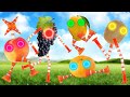 【 踏切アニメ 】 果物に変わった踏切 🍊🍓🍇 Railroad Crossings that have Turned into Fruits