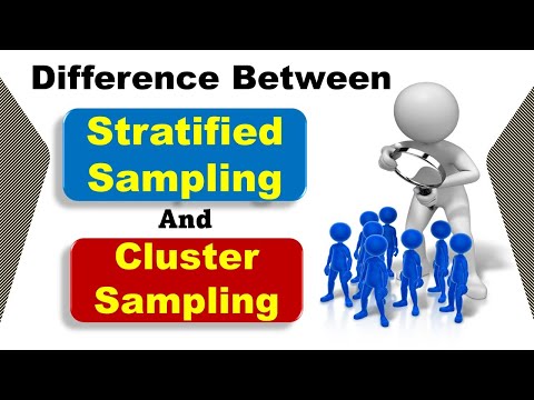 Stratified Sampling v/s  Cluster Sampling
