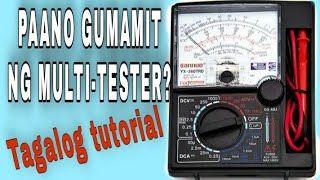 MULTI-TESTER TAGALOG TUTORIAL ( ANALOG )