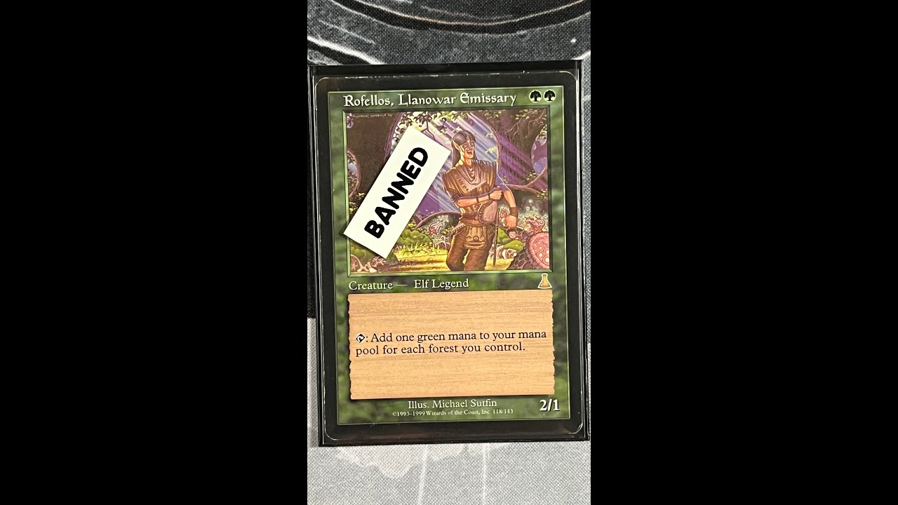 ラノワールの使者ロフェロス/Rofellos,Llanowar Emissary Rofellos, Llanowar Emissary - BANNED in Commander Gameplay