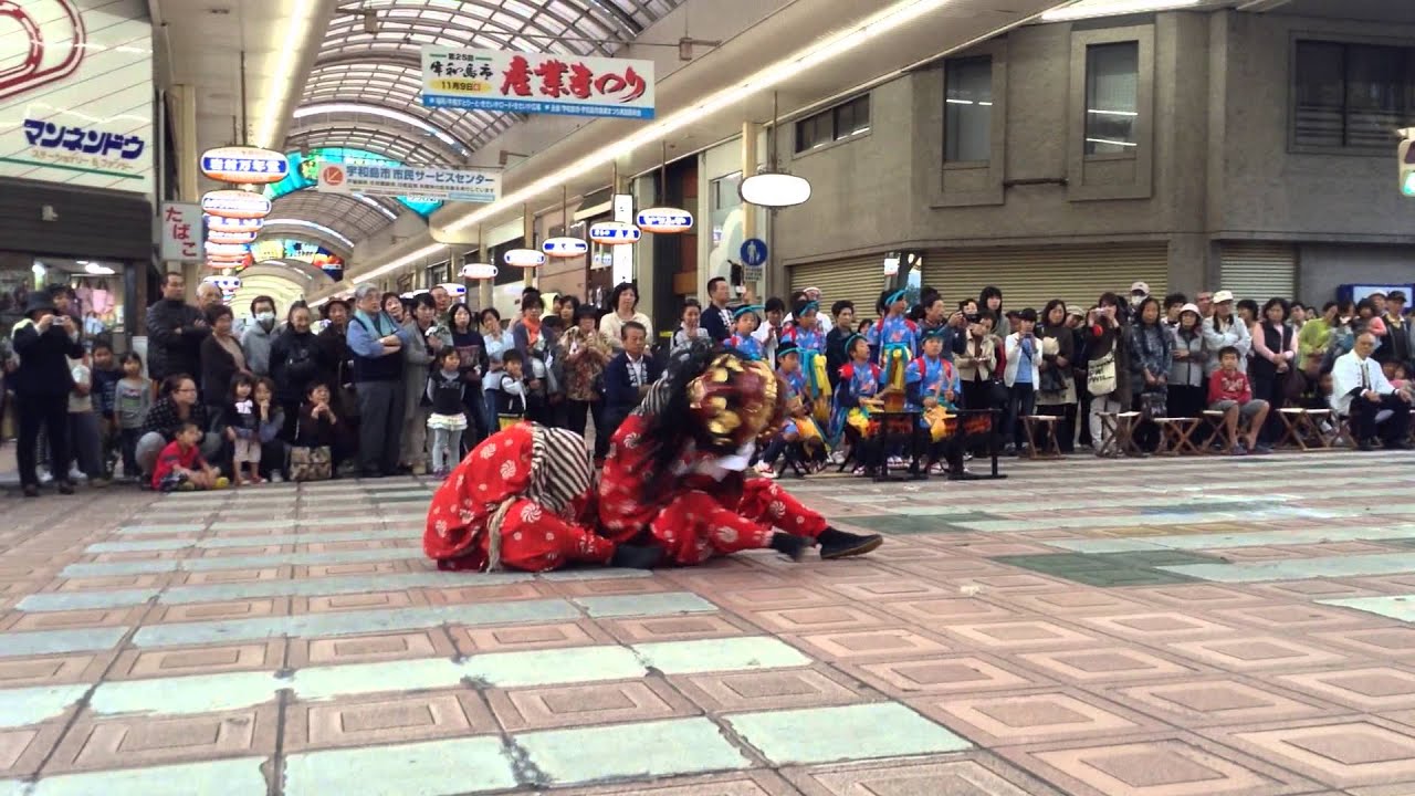 いっく様（宇和島市 宇和津彦神社）の獅子舞②