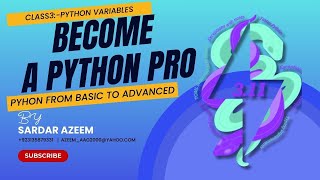 Class 3 Variables in python