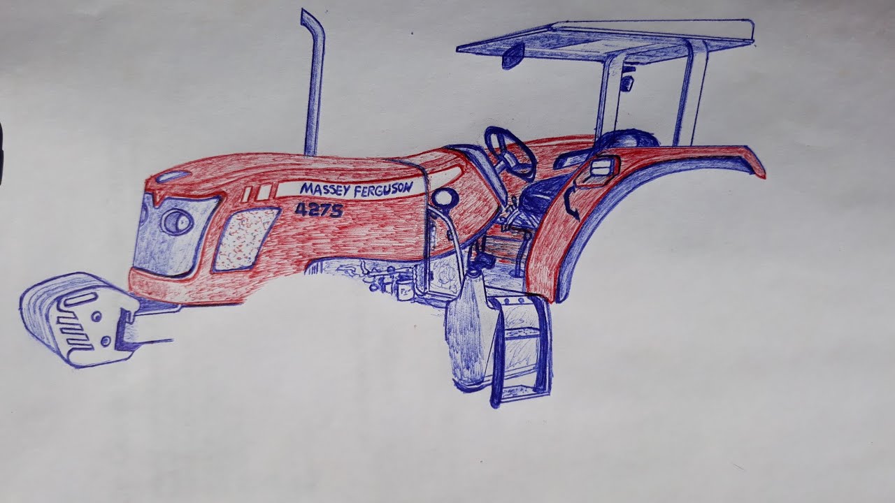 Como desenhar um Trator New Holland T7 315 HD 