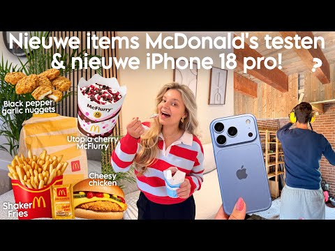TESTING NEW MCDONALD'S ITEMS & NEW IPHONE 18 PRO! | Joyce Rikken