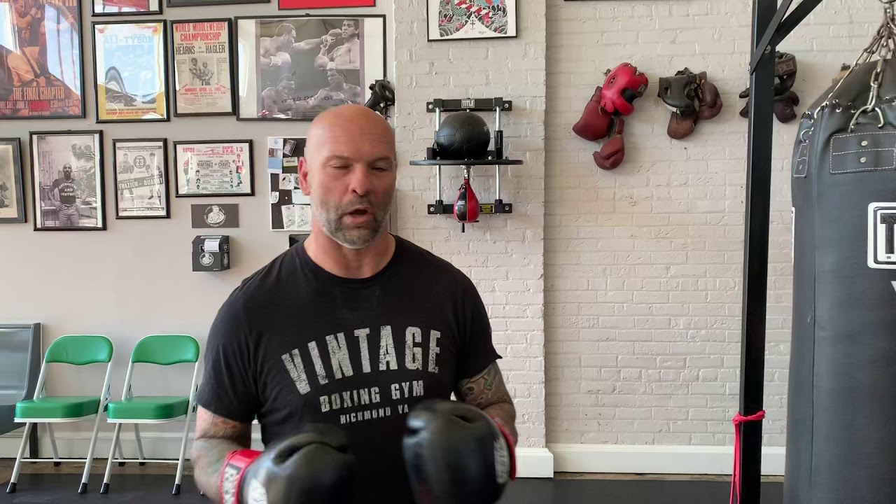 Beginner Heavy Bag drills at Vintage Boxing Gym YouTube