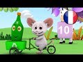 10 Bouteilles Vertes | Comptines pour Enfants | Dessin Animé Francais | Comptine Little Treehouse