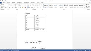 Geometric mean-individual series