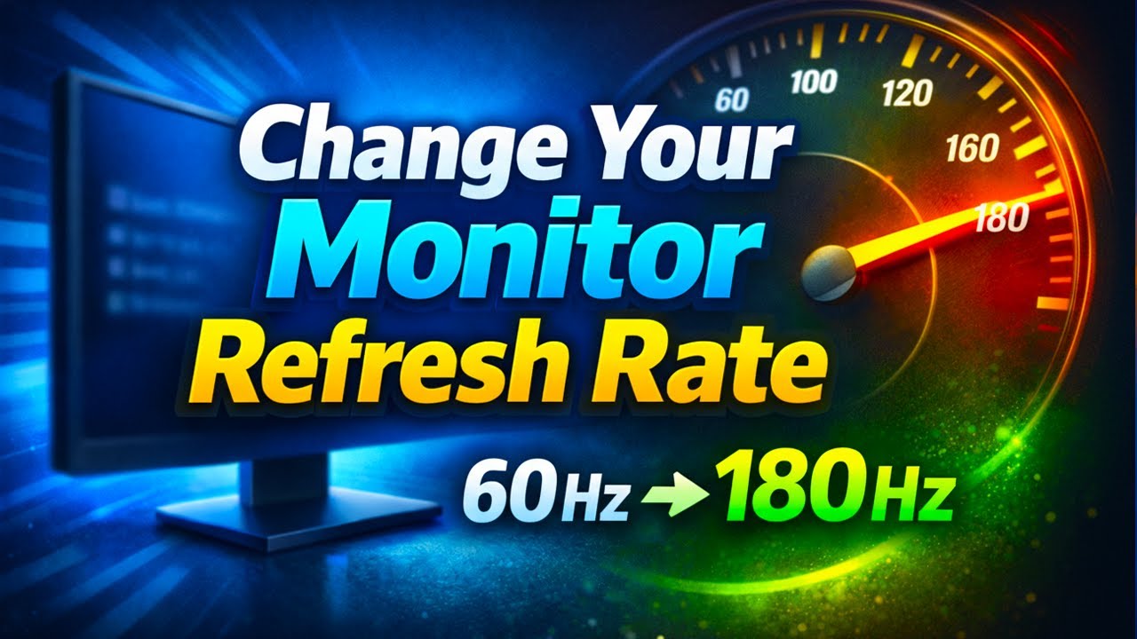 How to Check and Change Monitor Refresh Rate on Windows - YouTube