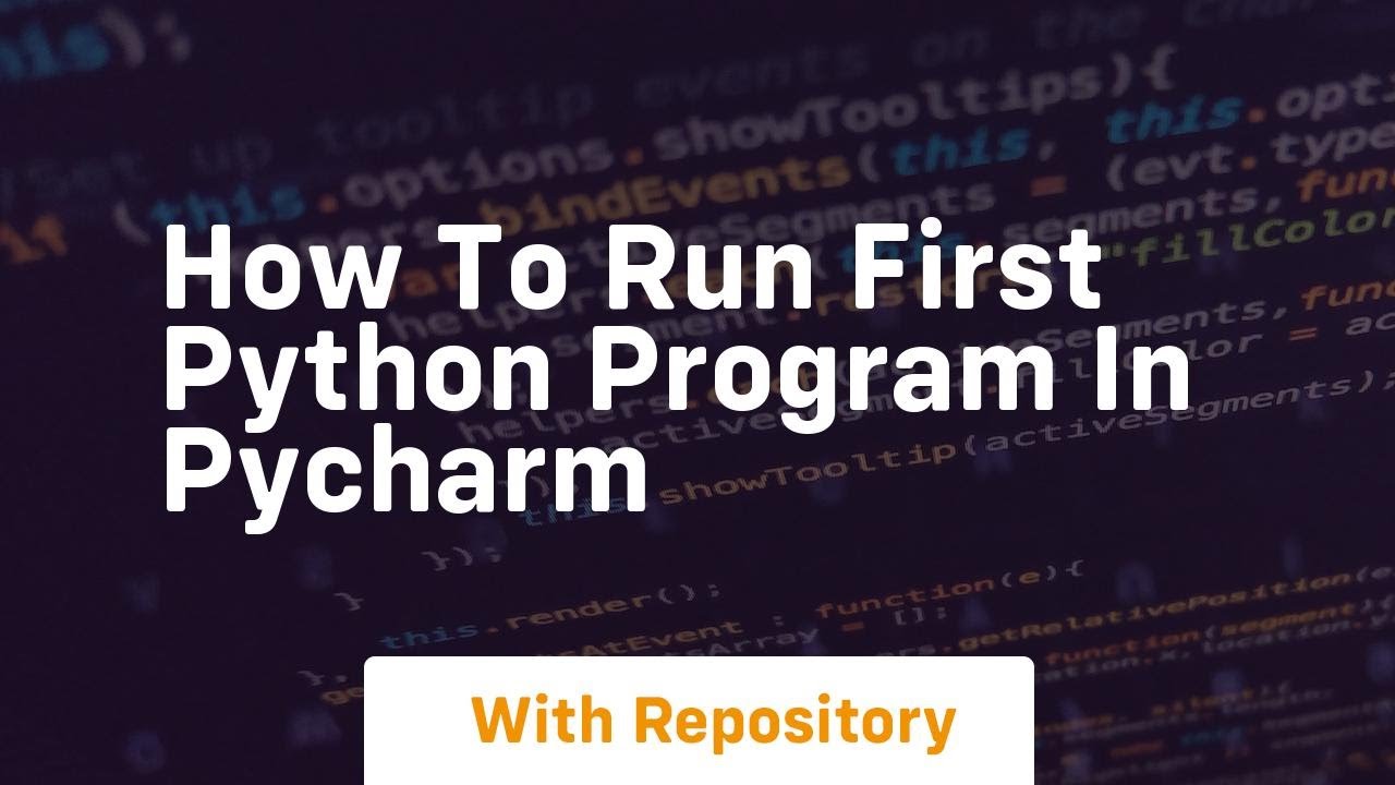 how to run first python program in pycharm - YouTube