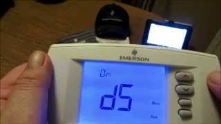 Dual Fuel Configuration on the Emerson/White-Rodgers Blue Easy Reader T-Stat