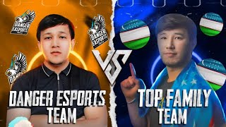 DANGER ESPORTS TEAM🇺🇿 vs TOP FAMILY TEAM🇺🇿😱|QONLI JANG🥵|#pubgmobile #tdm #aminovpubgm