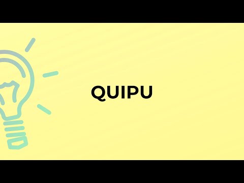 Vídeo: O que é dicionário quipu?