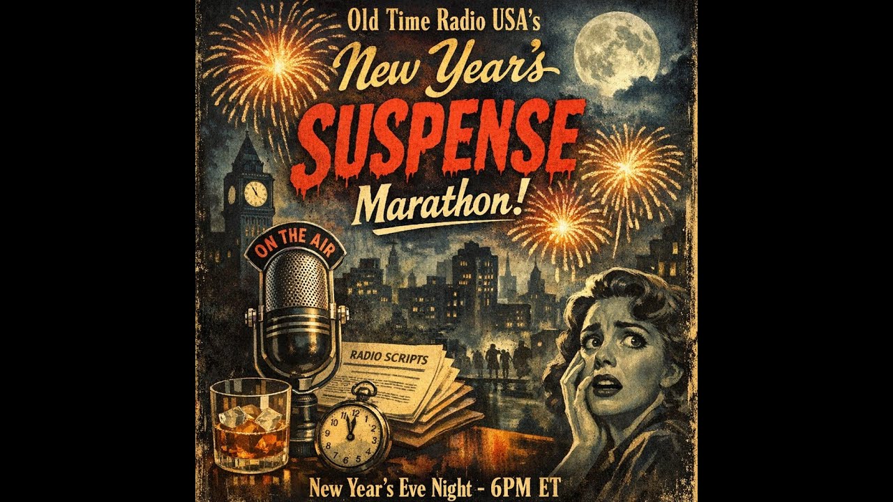 (Recorded Live) Old Time Radio USA's SUSPENSE New Year's Marathon