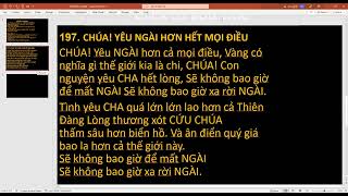 1063. TLCVN - Cầu nguyện Đặc nhiệm ngày cuối. Thứ hai CN cho HT và lãnh đạo. Nước TRỜI - 05.12.2022