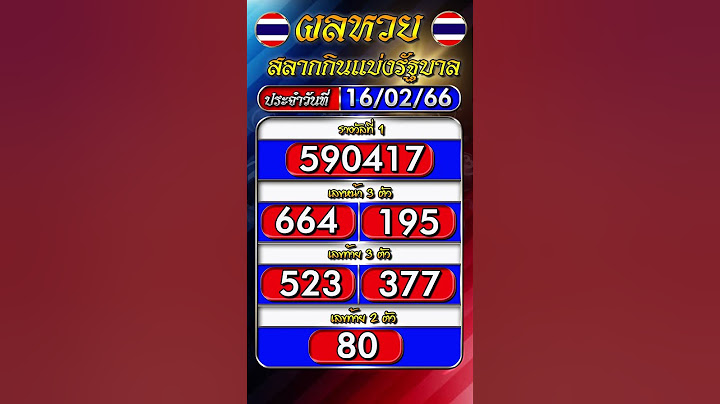 ผลหวยสลากกินแบ่งรัฐบาล งวดประจำวันที่ 16 กุมภาพันธ์ 2566 #หวย #ถ่ายทอดสดหวย #ตรวจหวย