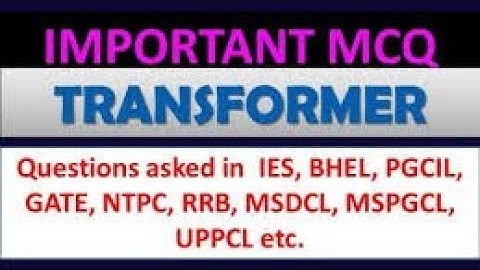 Transformer Mcq Questions In Hindi Part 1 Loco paylate, tg 2  ( EEE ITI )