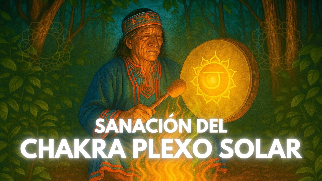 Шаманский барабан для балансировки чакры солнечного сплетения и восстановления внутренней силы