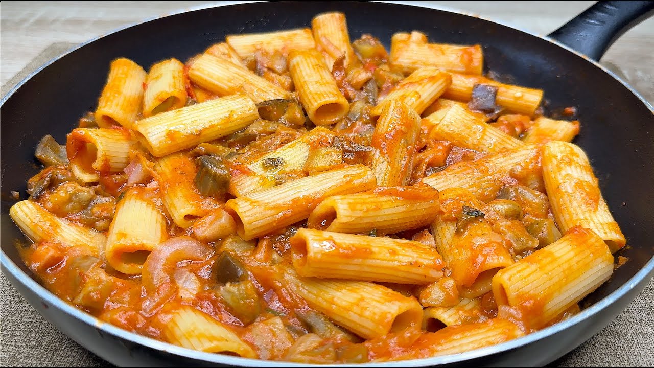Я никогда не ела такой вкусной пасты с баклажанами! Рецепт, который вы будете готовить каждый день!