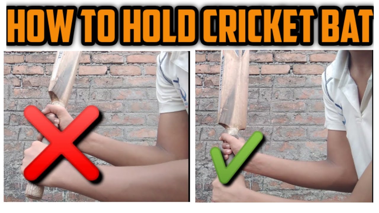 How to hold cricket Bat cricket bat kaise pakde cricket YouTube